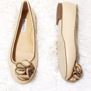 Anthropologie | Kelsi Dagger | Zipper Trim Flats